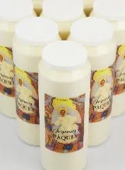 Karton mit 20 Novenenkerzen Frohe Ostern