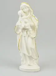 Religiöse Statue Madonna der Zärtlichkeit aus Alabaster - 20cm