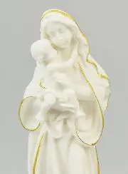Religiöse Statue Madonna der Zärtlichkeit aus Alabaster - 20cm