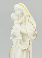 Religiöse Statue Madonna der Zärtlichkeit aus Alabaster - 20cm