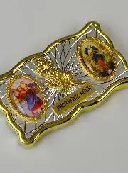 Magnet Auto Plakette Heiliger Christophorus und Maria Knotenlöserin