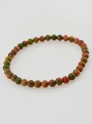 Edeldtein Armband aus Unakit - 4mm