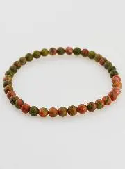 Edeldtein Armband aus Unakit - 4mm