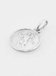 Silber Medaille H. Christophorus - 12mm