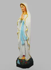 Religiöse Figur Unserer Lieben Frau von Lourdes Bemalt – 60 cm