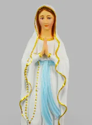 Religiöse Figur Unserer Lieben Frau von Lourdes Bemalt – 60 cm