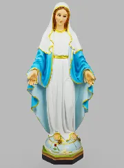 Religiöse Figur Wunderbare Jungfrau Handbemalt – 60 cm