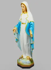 Religiöse Figur Wunderbare Jungfrau Handbemalt – 60 cm