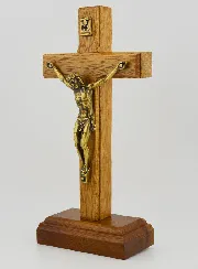 Kruzifix Mit Abnehmbarem Sockel - 14cm