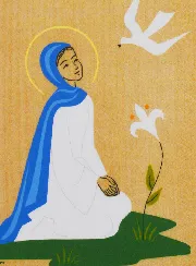 Ikone mit Rahmen Vorname Heilige Maria - Kloster Kunsthandwerk