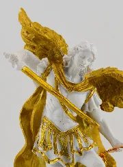 Religiöse Figur des Erzengels Michael mit Waage – 14 cm