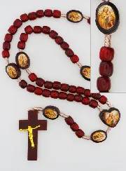 Rosenkranz Heiliger Josef- Holzperlen