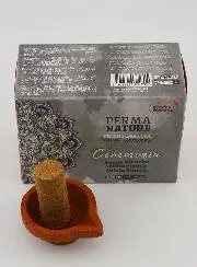 Weihrauch Weißer Salbei Ecocert - Set Dhoop + Räuchergefäß