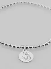 Kugel Armband Madonna mit Kind - 925er Silber