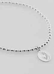 Kugel Armband Madonna mit Kind - 925er Silber