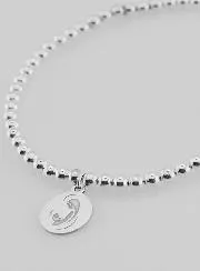 Kugel Armband Madonna mit Kind - 925er Silber