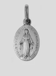 Wundertätige Medaille aus Massiv Silber 19 mm