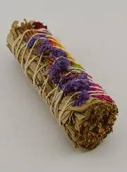 Weißer Salbei und Bunte Rosenblätter - Räucherbündel 30g