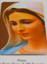 Religiöser Weihrauch Jasmin und Gebet Muttergottes von Medjugorje