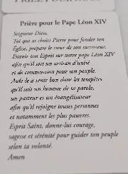 Religiöser Weihrauch Palo Santo und Gebet für Papst Leo XIV