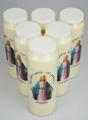6 Novenen-Kerzen für eine Heilung - 17.5cm