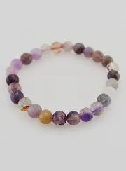 Edelstein Armband aus Buntem Fluorit AA - 6 mm