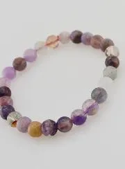 Edelstein Armband aus Buntem Fluorit AA - 6 mm