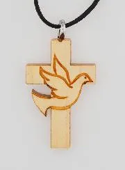 Anhänger Kreuz Firmung - Friedenstaube