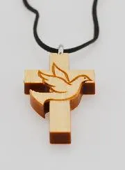Anhänger Kreuz Firmung - Friedenstaube
