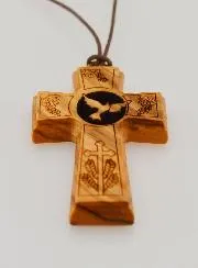 Kreuz Anhänger Firmung - Heilige Geist Taube