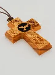 Kreuz Anhänger Firmung - Heilige Geist Taube