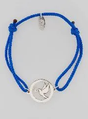 Armband aus Silber und Kordel – Heiliger Geist