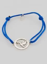 Armband aus Silber und Kordel – Heiliger Geist