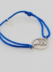 Armband aus Silber und Kordel – Heiliger Geist