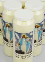 Set 10 Novenen-Kerzen Muttergottes von Garabandal