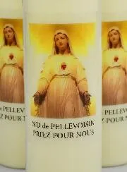 3 Novenen-Kerzen Muttergottes von Pellevoisin