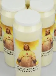 6 Novenen-Kerzen Muttergottes von Pellevoisin