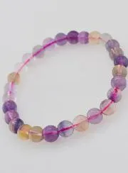 Edelstein Armband aus Mehrfarbigem Fluorit AA - 6mm