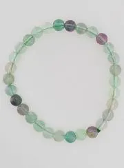 Edelstein Armband aus Fluoritstein AB - 6mm
