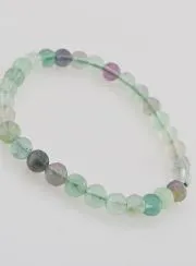 Edelstein Armband aus Fluoritstein AB - 6mm