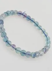 Edelstein Armband aus Blauem Fluorit AA - 6 mm