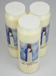 Set 3 Novenen-Kerzen zur Muttergottes von Kibeho