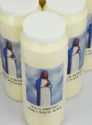 Set 6 Novenen-Kerzen zur Muttergottes von Kibeho