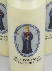Set 3 Novenen-Kerzen zur Muttergottes von Pontmain