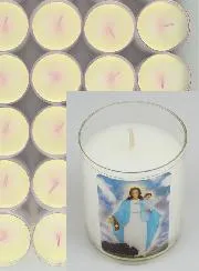 Set 48 Votivkerzen Gottesmutter von Garabandal
