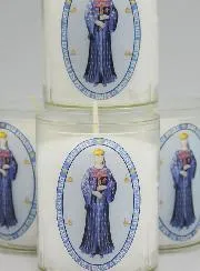 Set 4 Votivkerzen Gottesmutter von Pontmain