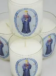 Set 4 Votivkerzen Gottesmutter von Pontmain