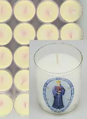 Set 48 Votivkerzen Gottesmutter von Pontmain