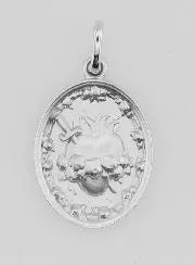 Silber Anhänger Unbeflecktes Herz Mariens - 19mm
