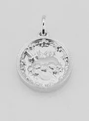 Silber Anhänger Unbeflecktes Herz Mariens - 19mm